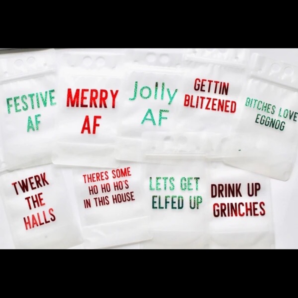 Christmas Drink Pouches